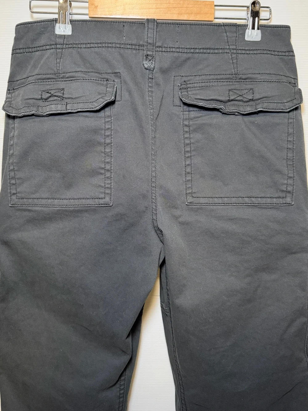 Hollister Loose Cargo Pants Men’s 32x32 Dark Gray Utility Zip Pocket Cargo Pants